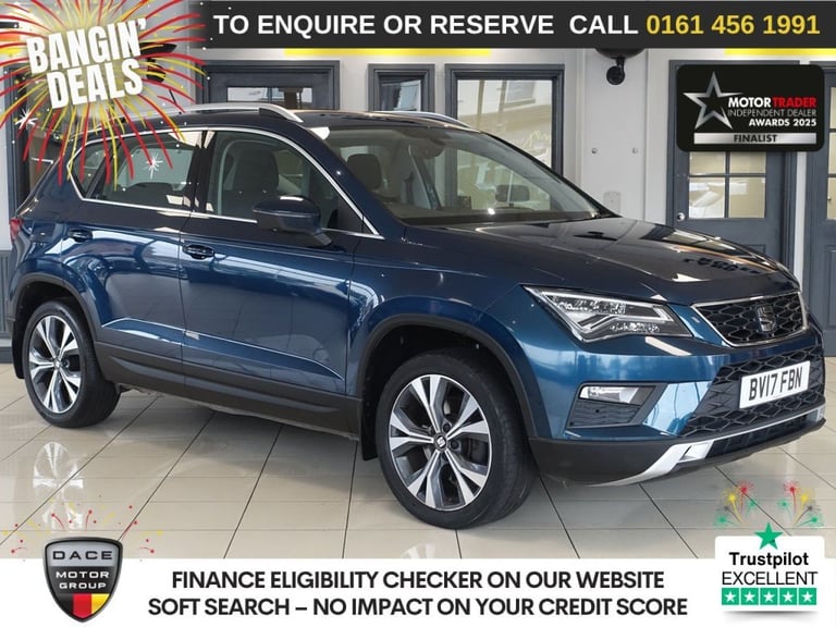 image for 2017 SEAT Ateca 1.6 TDI Ecomotive SE Technology SUV 5dr Diesel Manual Euro 6 (s/s) (115 ps) HATCH...