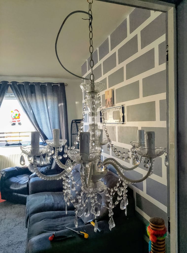 image for 2 beautiful chandeliers 