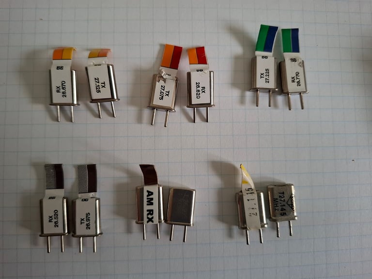 27mhz RC Transmitter, receivers & crystals