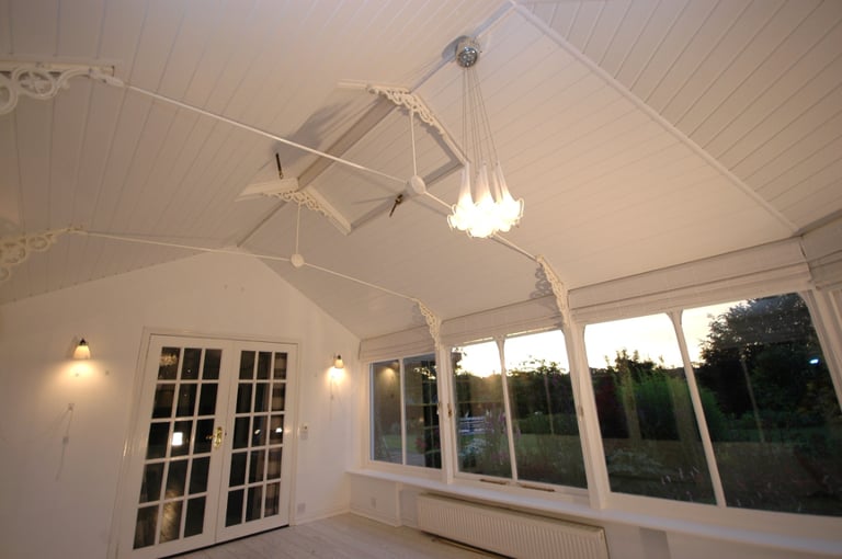 CONSERVATORY INSULATION Efficway install PVC PANELED CEILING Supplied & Fitted all incl.