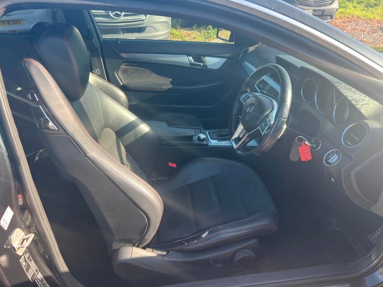 2013 MERCEDES BENZ C250 AMG SPORT COUPE AUTOMATIC SALVAGE DAMAGED REPAIR CAT S 