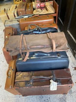Selection of VINTAGE Suitcases, all sizes.