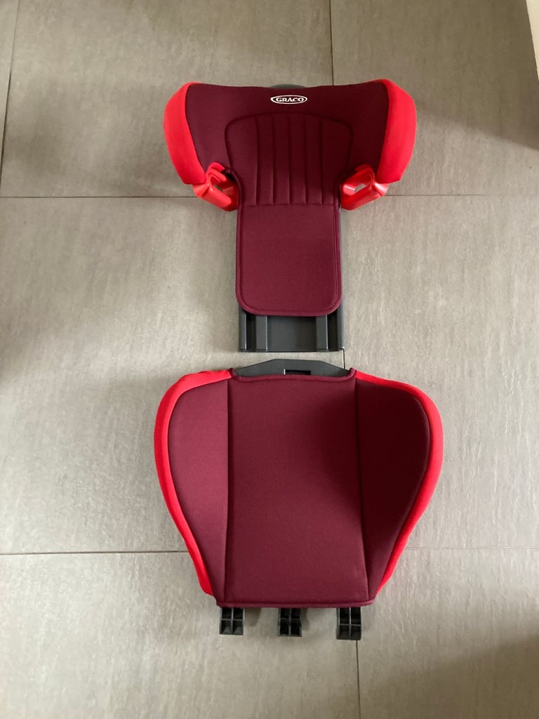 Graco Junior Maxi Lightweight High back Booster Seat, Group 2/3 Rare Chili Color