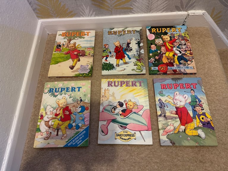 image for Vintage Rupert the Bear books