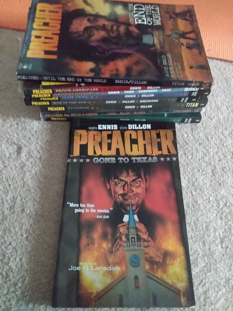 Preacher - Garth Ennis - complete set 1-9 graphic Novels 