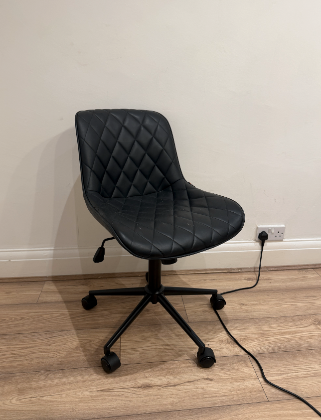 image for Faux Leather Computer Chair - Purchased for £150 - as new