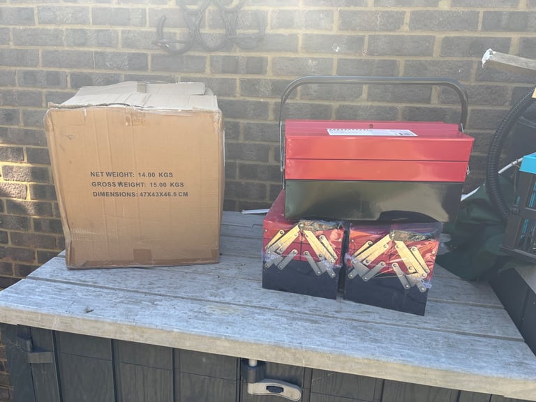 New Red and black tool boxes