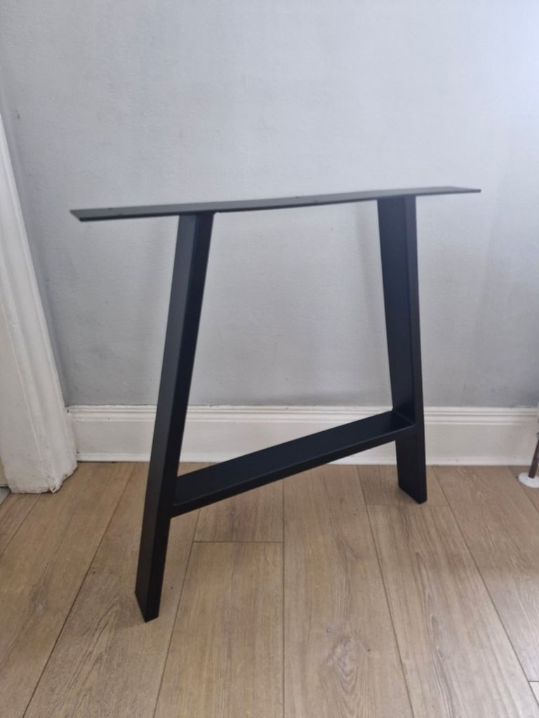 2 x Steel Industrial A Frame Table and Bench Legs