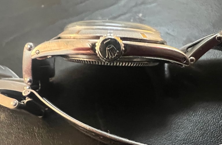 A 1950s VINTAGE ROLEX OYSTER SPEEDKING PRECISION STAINLESS STEEL WATCH REF 6421