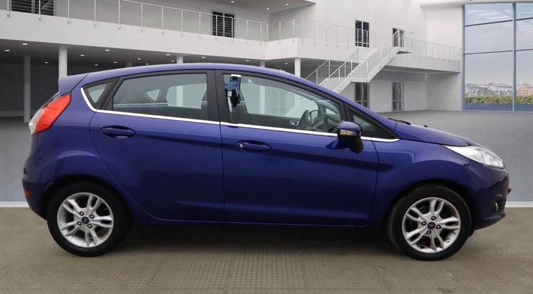 2015 FORD FIESTA 1.0 ECOBOOST ZETEC 5 DOOR BLUE HPI CLEAR NATIONWIDE DELIVERY