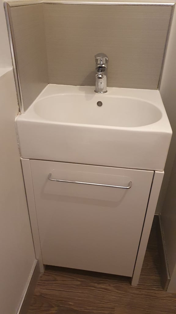 image for Vanity unit with sink WHITE