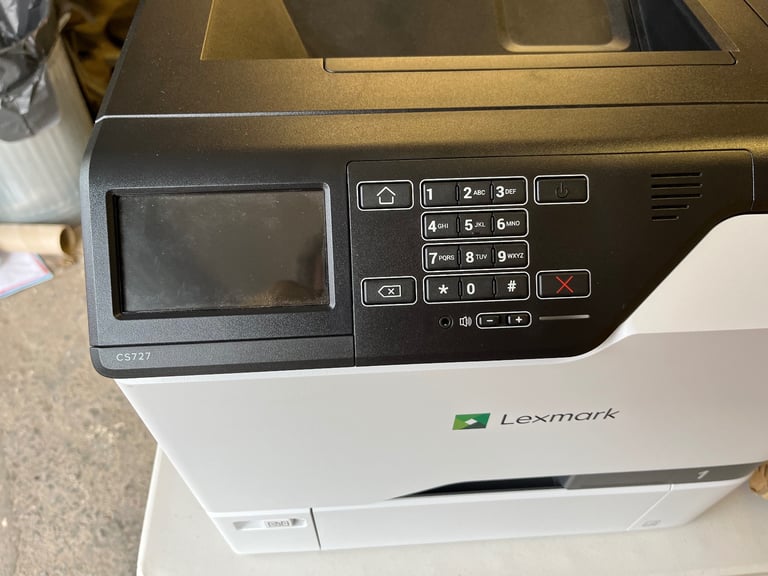 Lexmark CS720 colour laser printer - very little use.