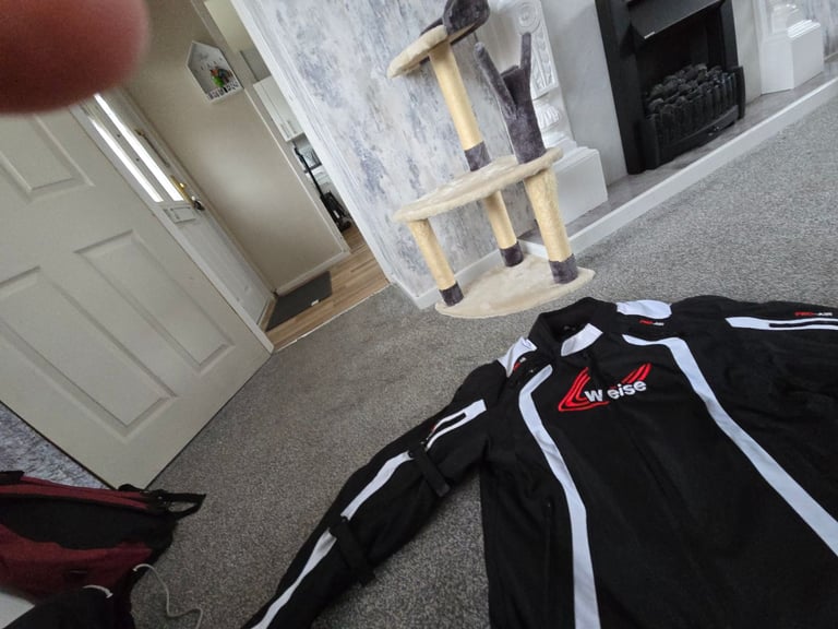 image for Motorbike jacket & trousers & gloves & helmet for sale