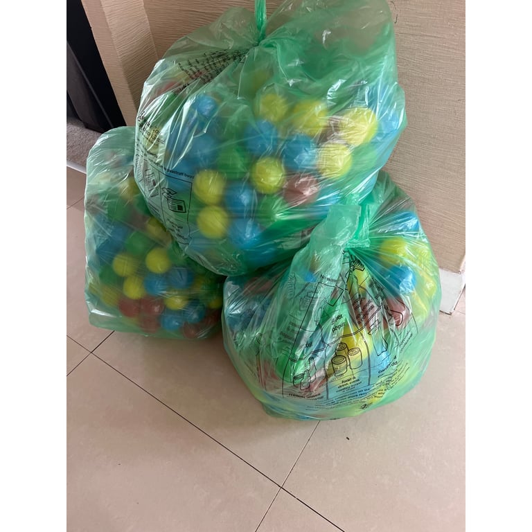 image for 3 large bags of Argos ball pit plastic balls