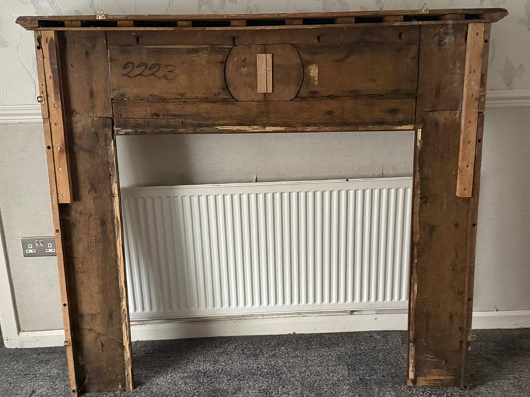 1900 solid oak fire surround 