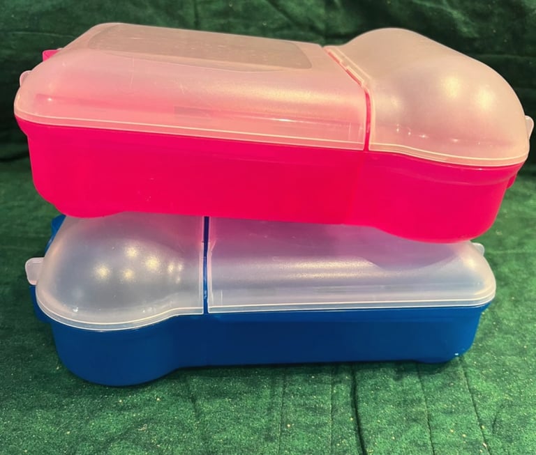 image for 2 lunch boxes pink and blue Dishwasher/ freezer/ microwave 