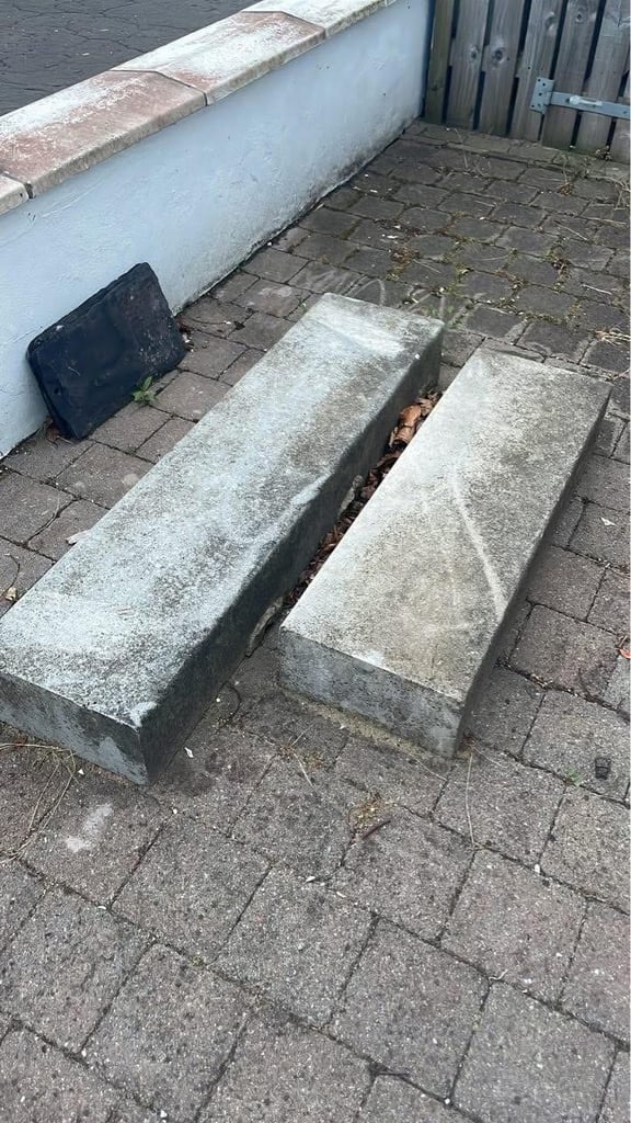 Large concrete step 