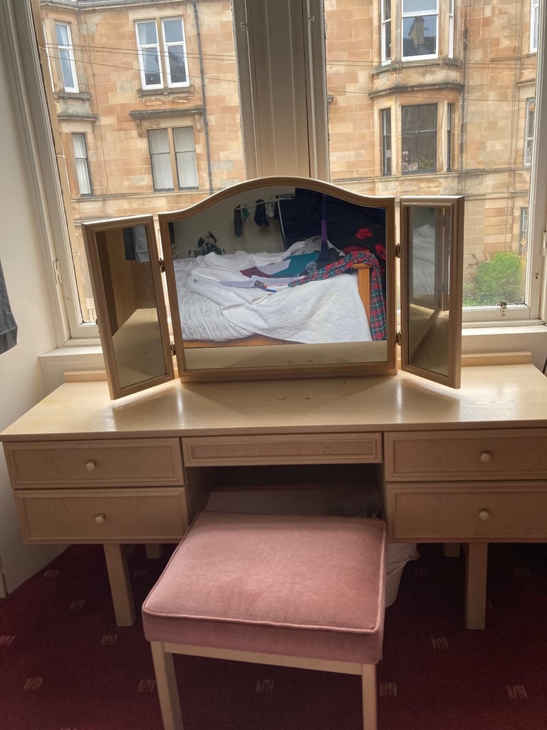 Bedroom furniture- wardrobe, dresser, bedside tables x 2