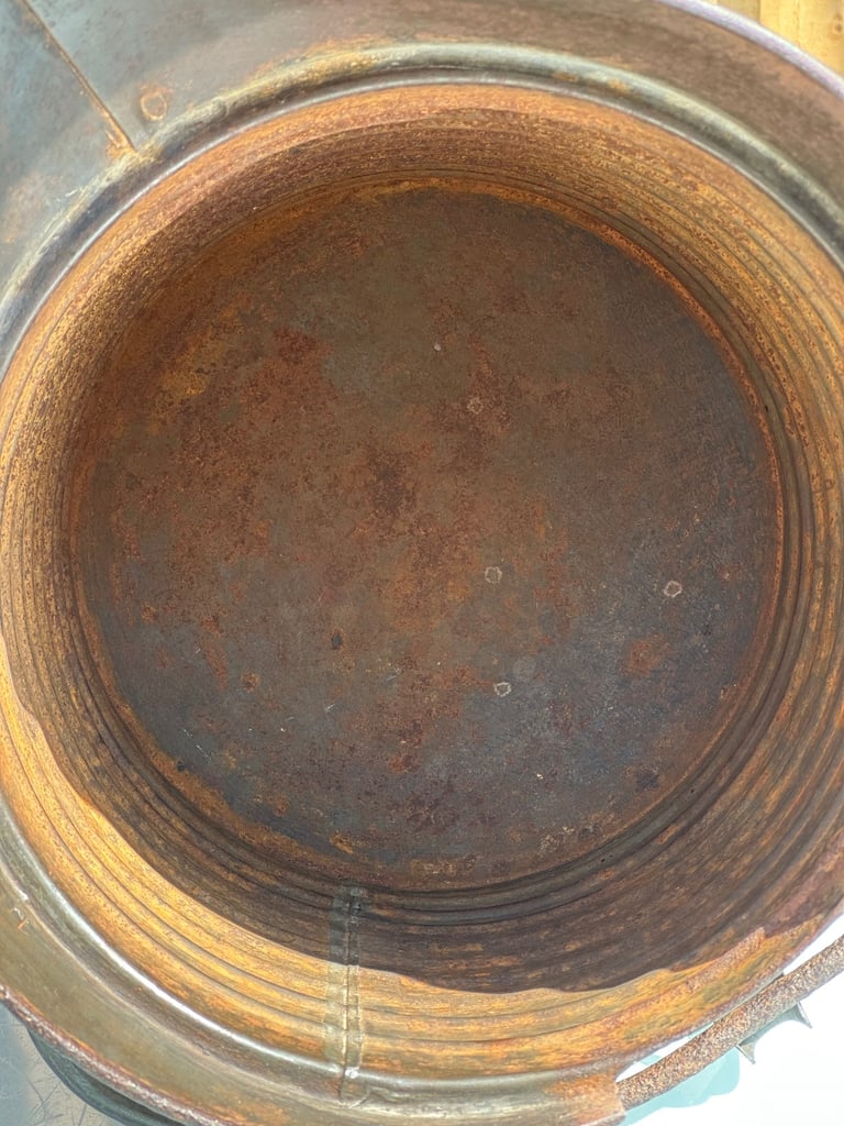 ANTIQUE FRENCH DECALITRE MEASURING JUG PITCHER, H33cm - 1900s CHAMPAGNE VINEYARD - WILL POST!