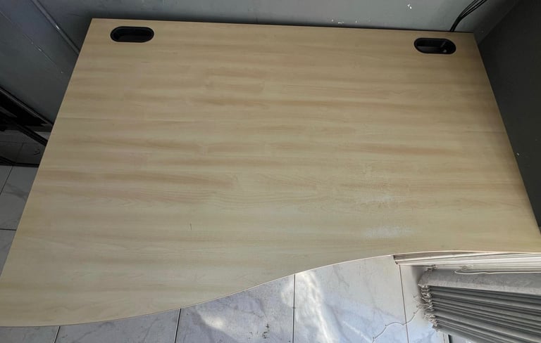 Wooden computer desk