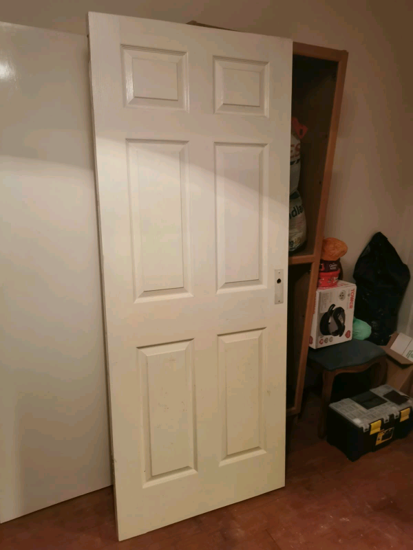 White softwood door cheaply priced £5