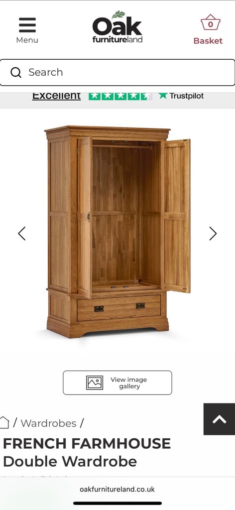 Oak furniture land wardrobe 