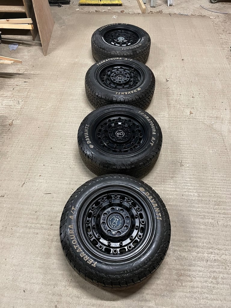 16" Ford Transit Custom Black Rhino Arsenal Alloy Wheels and Tyres