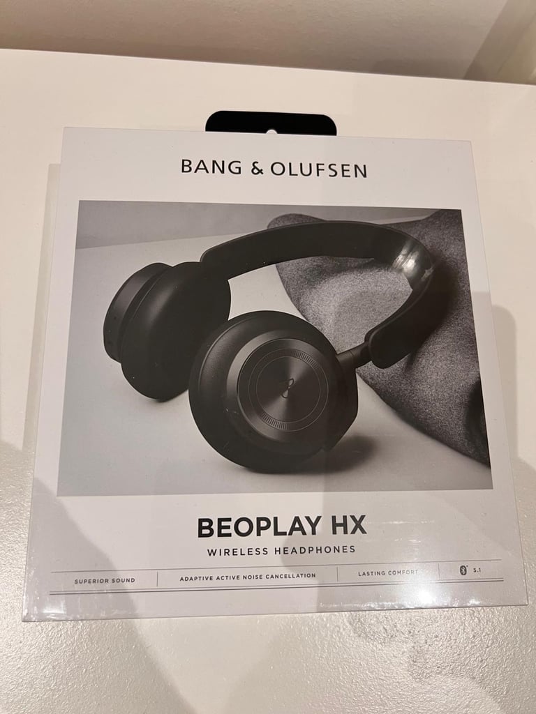 image for Bang & Olufsen Beoplay HX Over The Head Headphones Black New Sealed