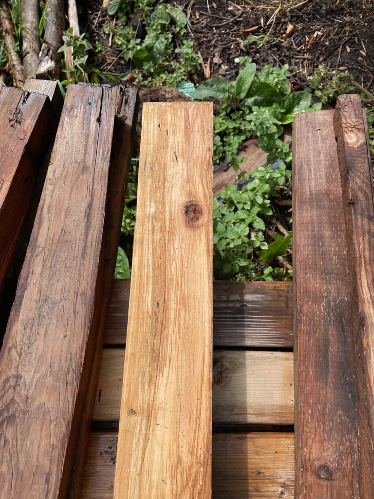 Seasoned Timber approximately 92cm x 9.5cm x 9.5 cm
