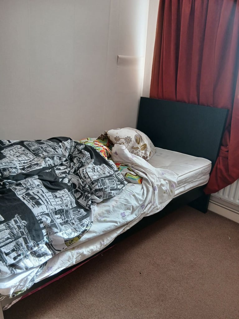 Single Ikea bed delivery available 
