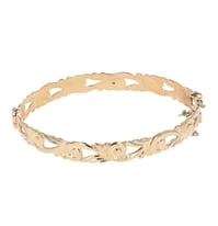image for 9ct gold hinged bangle