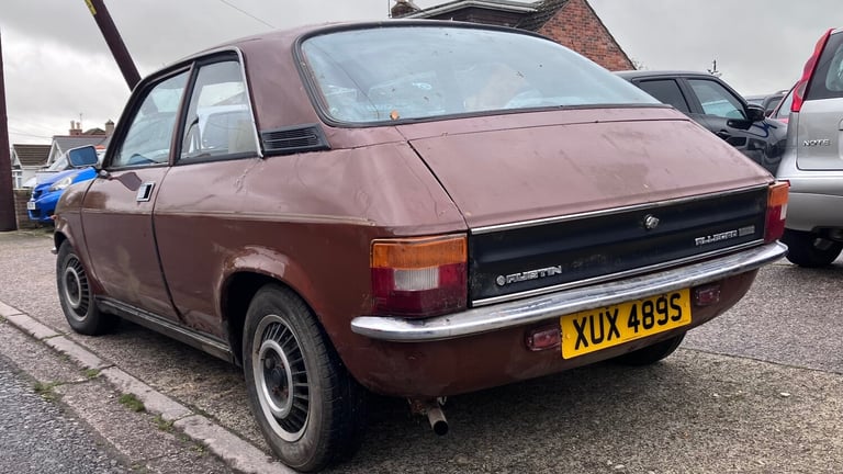 1978 Austin Allegro 2 DOOR MOT &amp; TAX exempt STARTS, RUNS &amp; DRIVES £1995 Hatchback  PETROL...