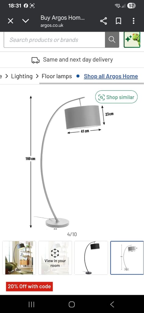 image for Clane Arch Floor Lamp