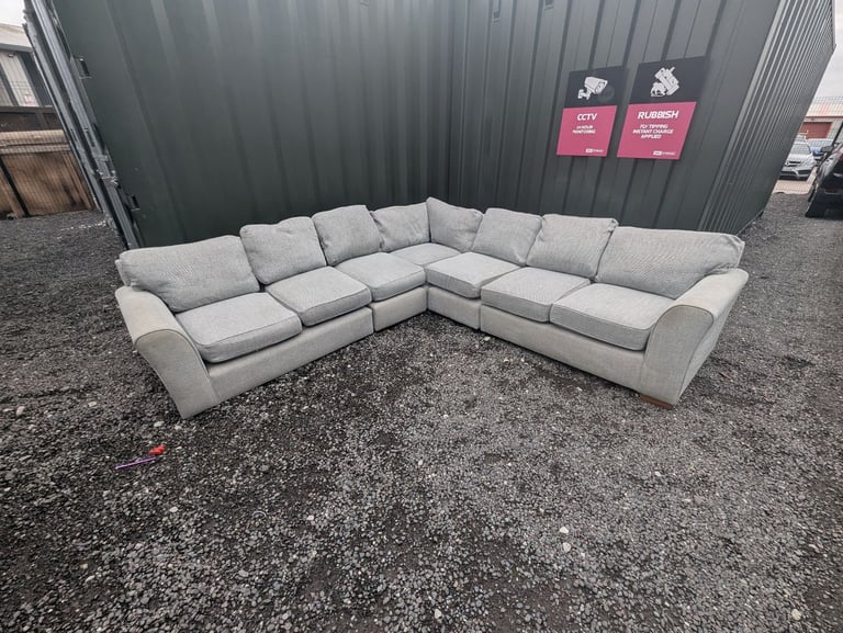Grey NEXT 6 Seater corner sofa 
