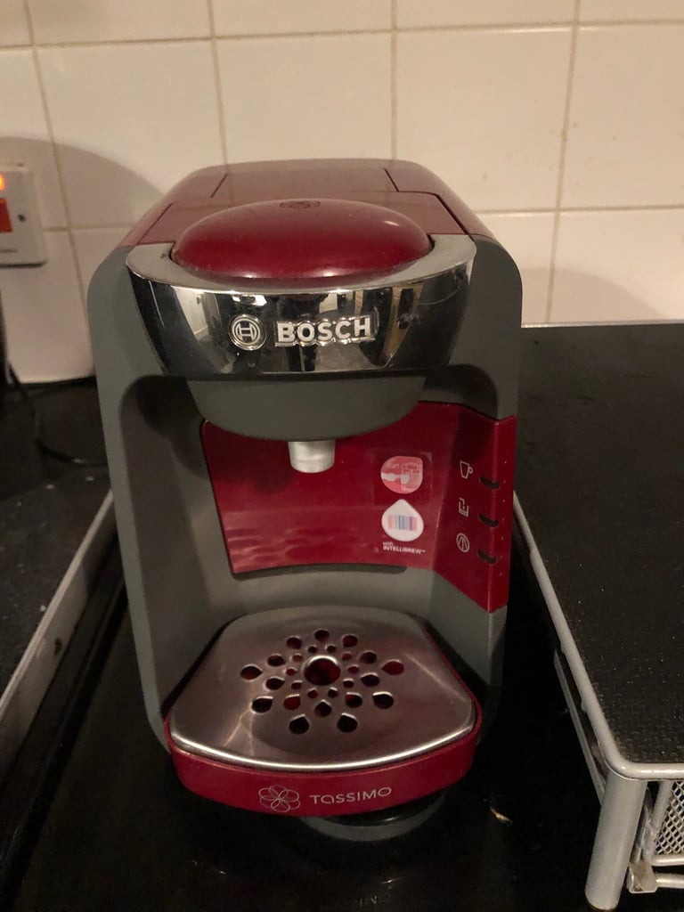 image for Coffee machine red Bosch tassimo & pod holder (30)