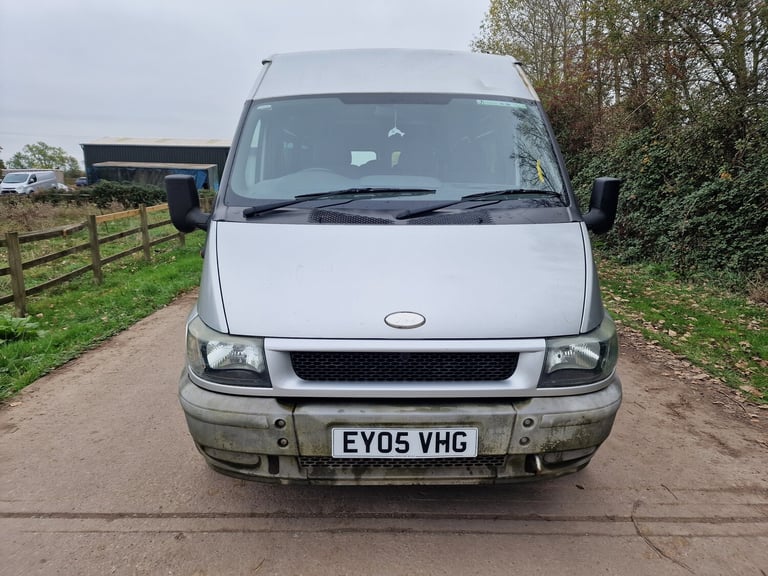 image for 2005 Ford Transit Silver MWB 12st Minibus  Low 114k Miles  Drives Perfect