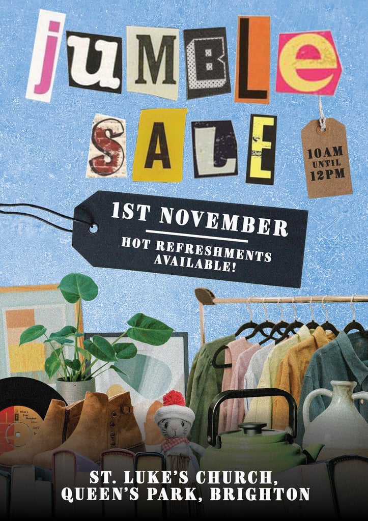 image for JUMBLE SALE St. Luke's Church, Queen's Park, Brighton