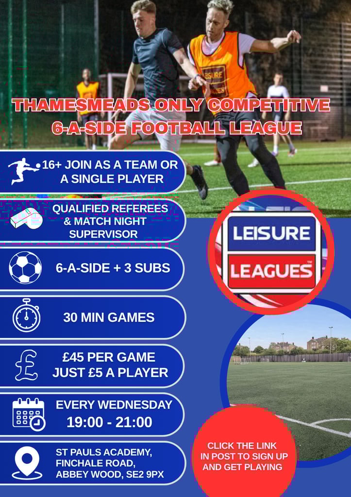 Thamesmead 6-A-Side Football League