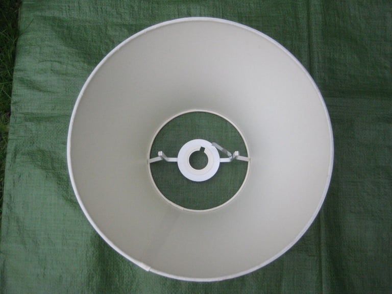 Off-White Ceiling OR Table Light Shade for £3.00