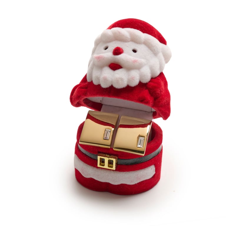 image for Men's Cufflinks Brand new in Father Chjristmas presentation box - stocking filler