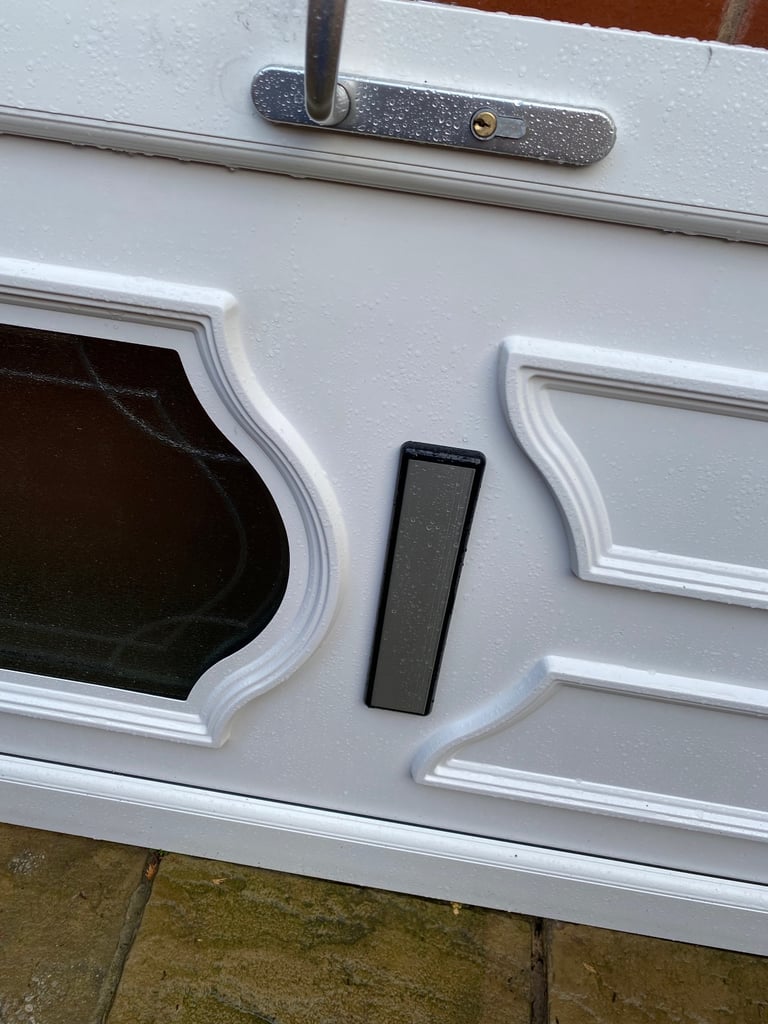 Wood grain on white Double Glazing door