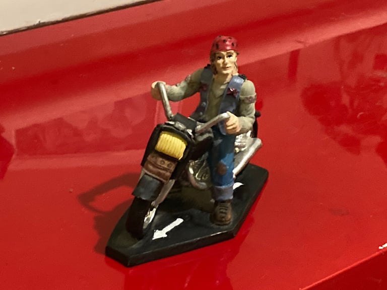 Vintage ceramic biker. Collectable.