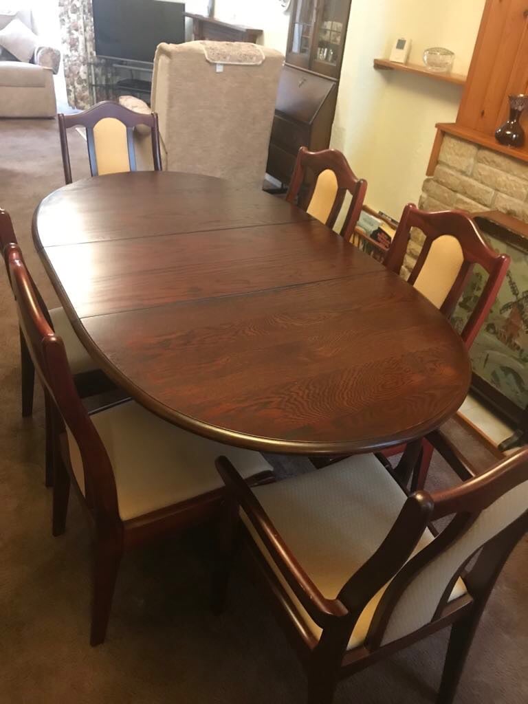 Table and 6 chairs