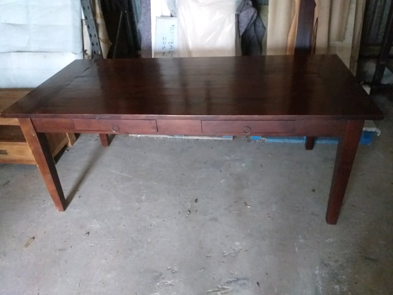 Dining table reclaimed teak