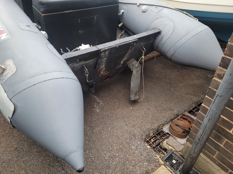 Avon SR4 inflatable rib boat and trailer