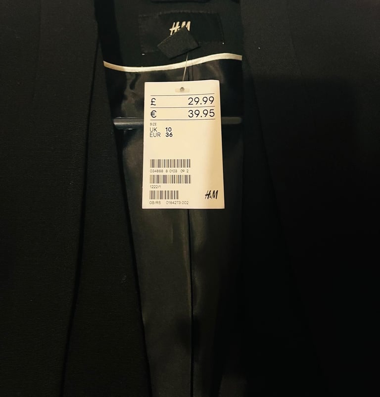Brand New H&M Stylish and Elegant Women’s Blazer - UK Size 10.