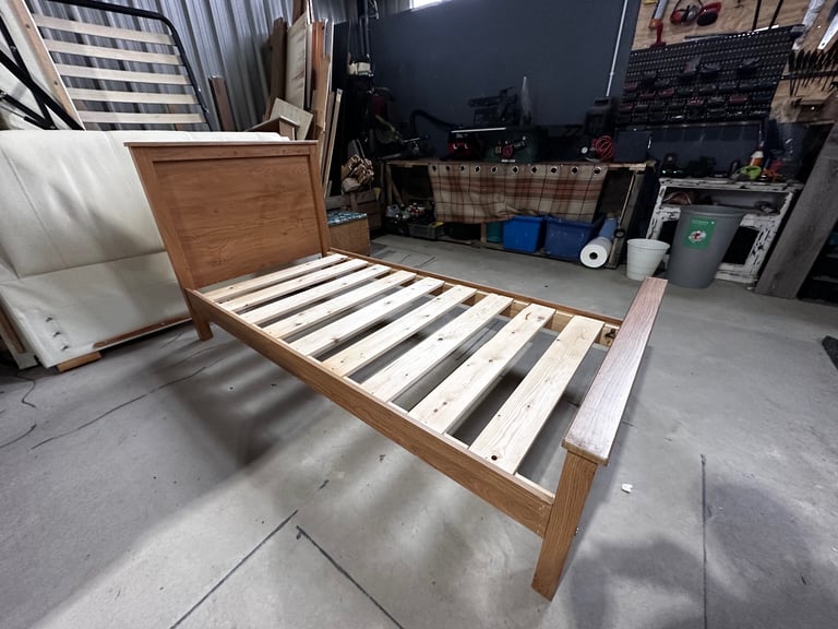 Lovely, nice single bed frame with lovely comfortable mattress