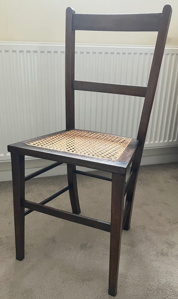 image for LADDER BACK CHAIR with Rattan Seat