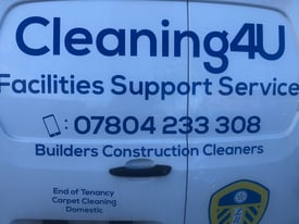 Cleaning 4U/End of Tenancy/Office/Domestics/Build Cleans