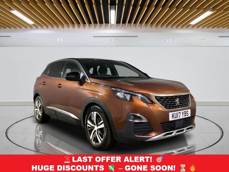 image for 2017 Peugeot 3008 1.6 BlueHDi GT Line SUV 5dr Diesel Manual Euro 6 (s/s) (120 ps) HATCHBACK Diese...